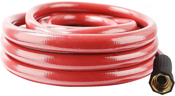 Worth® Heavy Duty Garden Water Hose 5/8" X 25 ft Durable PVC leader no kink hose female to female H155B06