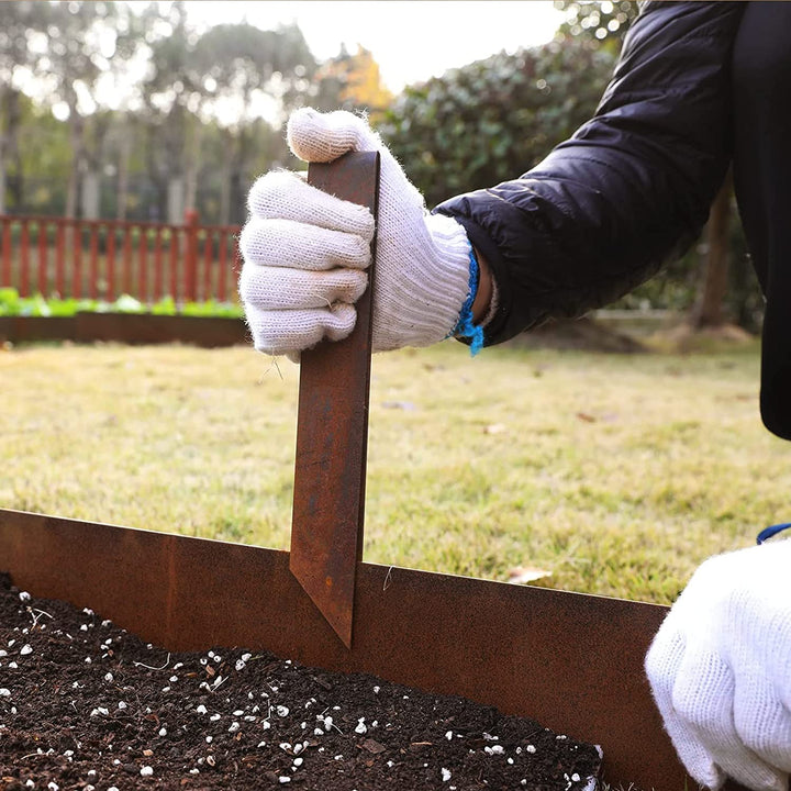 Hammer-in Corten Steel Landscape garden Edging for Lawn Yard