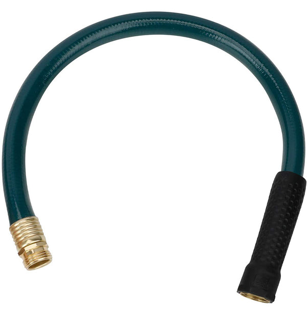 Worth Garden LEADER Short Garden Hose 3/4 in. x 2 ft NO KINK No Leaking LEAD-IN Water Hose with Male to Female Fittings PVC Durable Garden Pipe with Brass for Household &commercial Use rubber hose garden hose 2 ft garden leader hose extention short garden hose 2 feet kink coil garden hose lead garden lead in 2 foot garden hose heavy duty