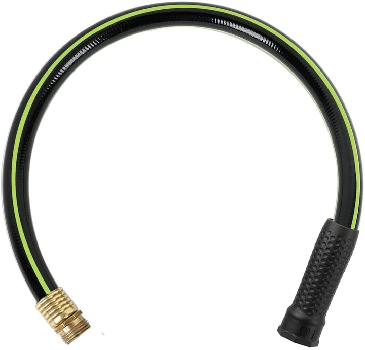 Worth Garden LEADER Short Garden Hose 3/4 in. x 2 ft NO KINK No Leaking LEAD-IN Water Hose with Male to Female Fittings PVC Durable Garden Pipe with Brass for Household &commercial Use rubber hose garden hose 2 ft garden leader hose extention short garden hose 2 feet kink coil garden hose lead garden lead in 2 foot garden hose heavy duty